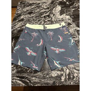 Roark Passage 19” Mariner Boardshorts Navy Mens Size 32 NWT RB360